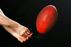 Handpassing a football