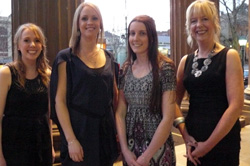 From left to right: Jade Lemmon, Joanne Goldsworthy, Danica Purcell, Mary Pomfret