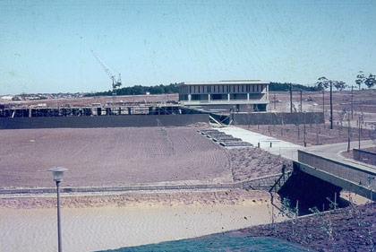 View of Agora development from Glenn College balcony