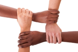 Arms together