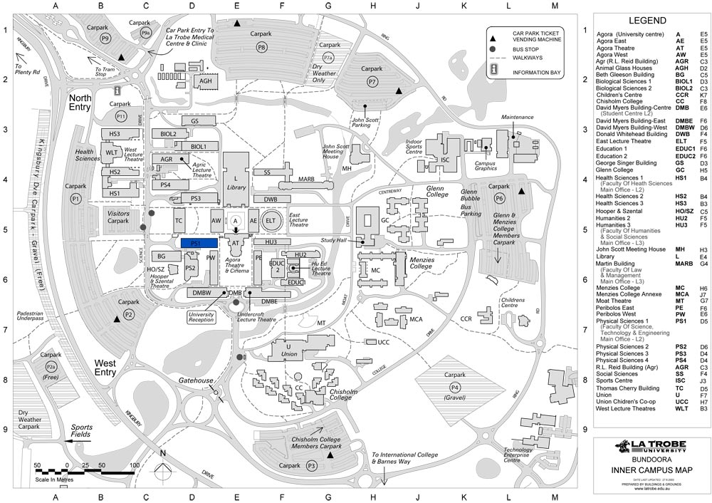 la trobe bundoora map Contact Us Nanotechnology La Trobe University la trobe bundoora map