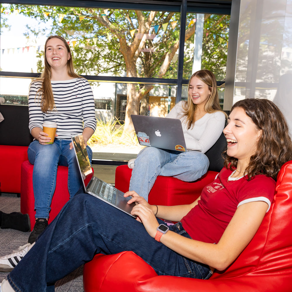 Image of students in AW campus.