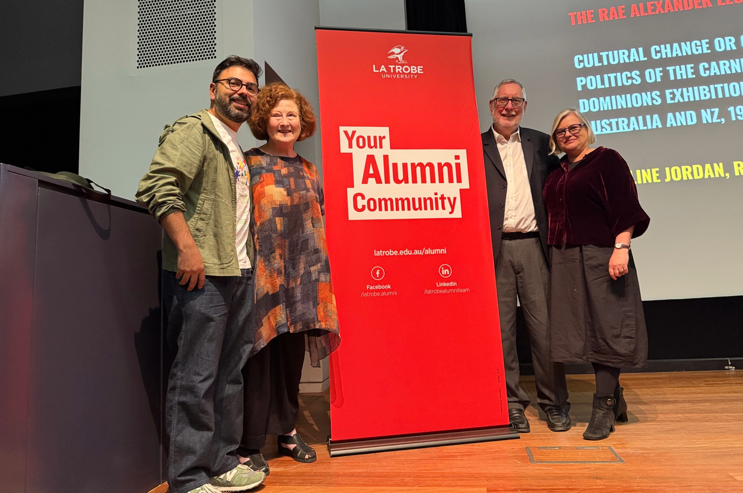 Art History chapters members standing together