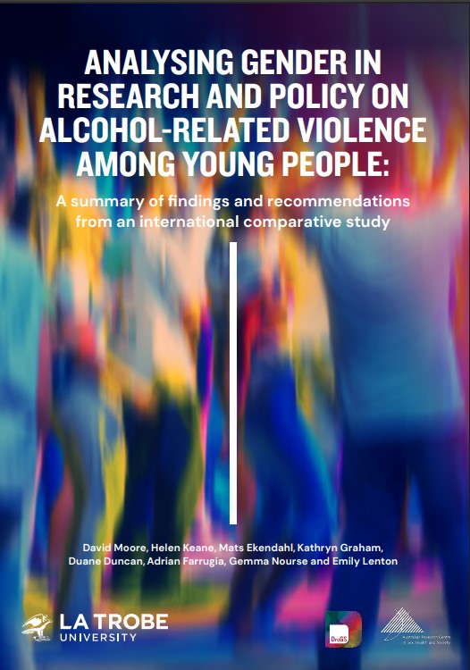 Analysing gender in research and policy on alcohol-related violence among young people: A summary of findings and recommendations from an international comparative study report cover