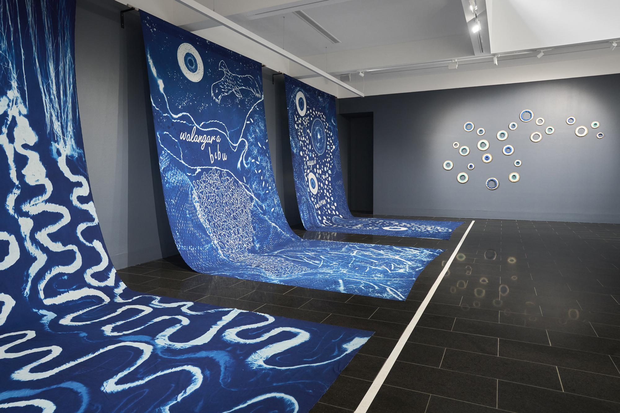Sonja and Elisa Jane Charmichael, Daybiyil Bajara (Water Footprints) 2021