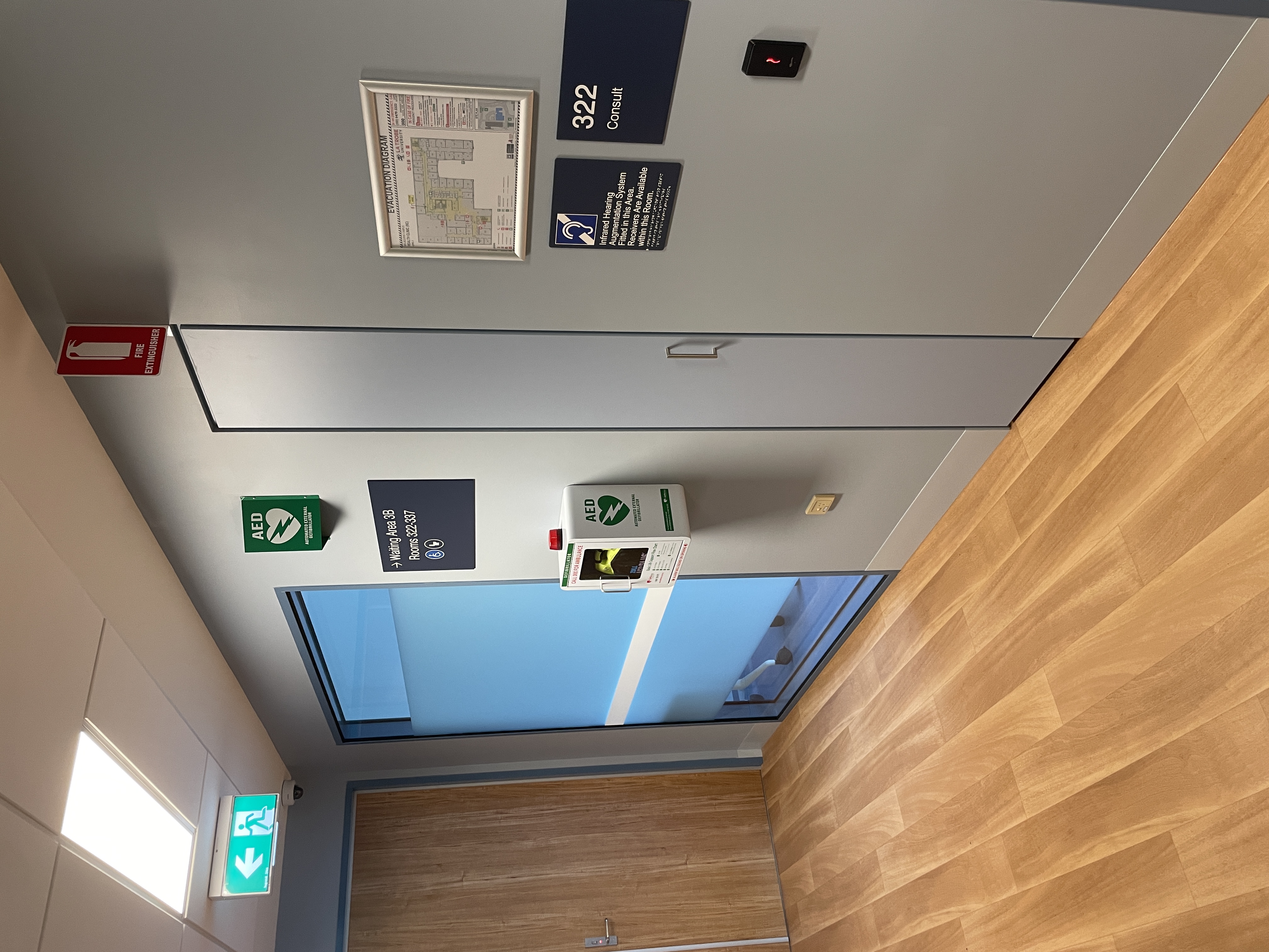 Health Clinic Level 3 Hallway AED