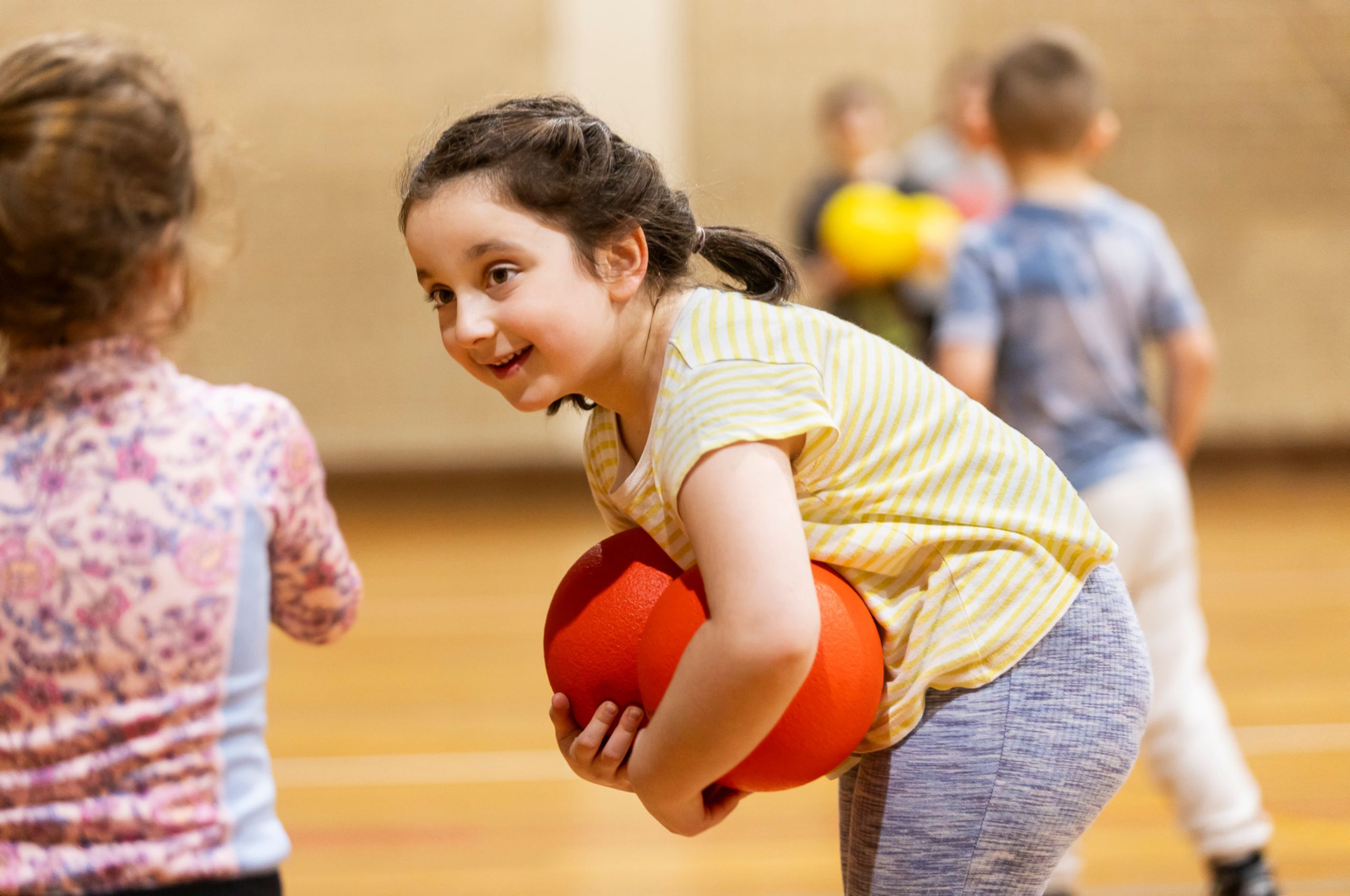 ISC Birthday Parties Girl playing Dodgeball