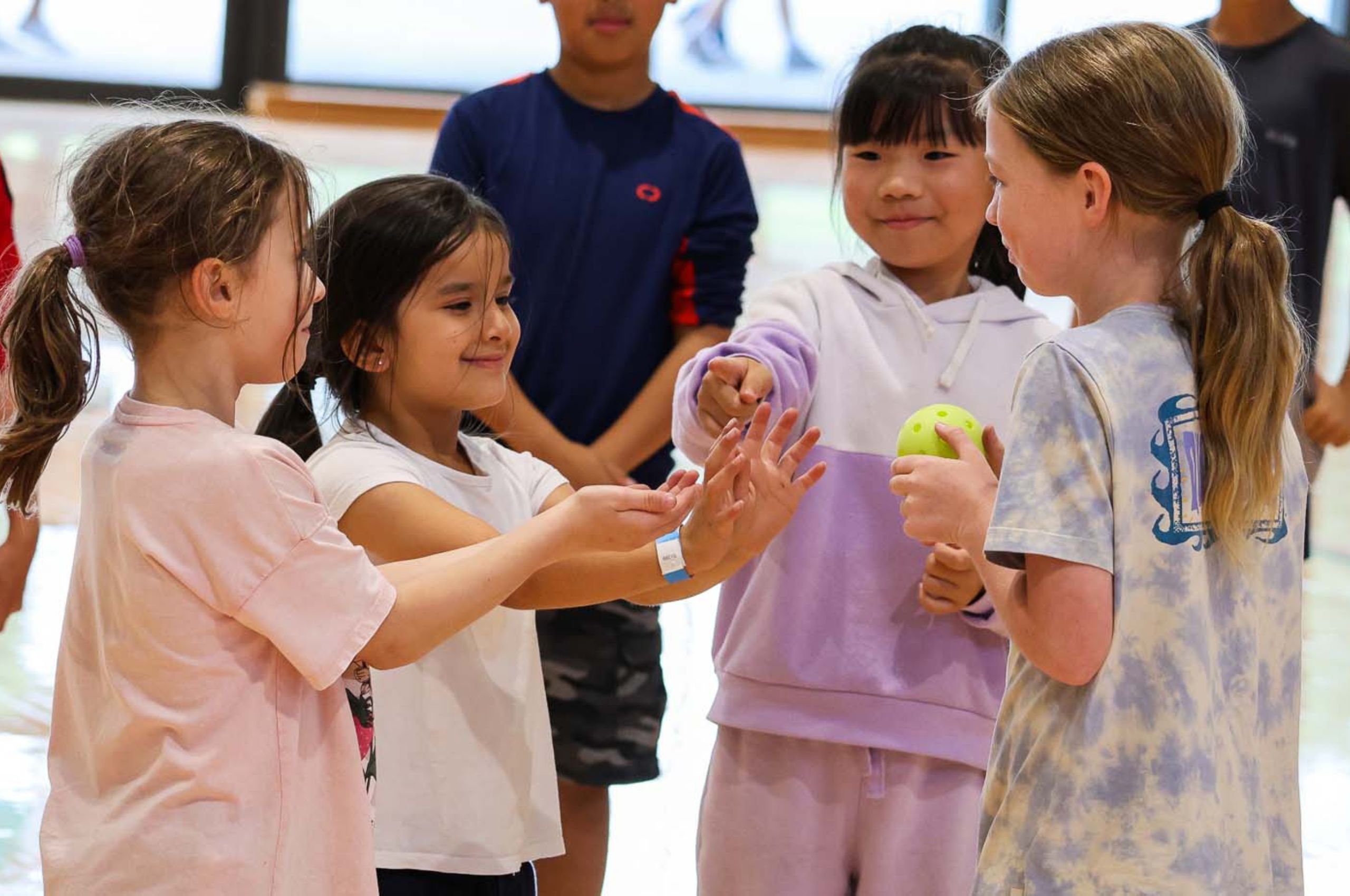 Sports Park Birthday Parties Girls Playing Mini Ball Game
