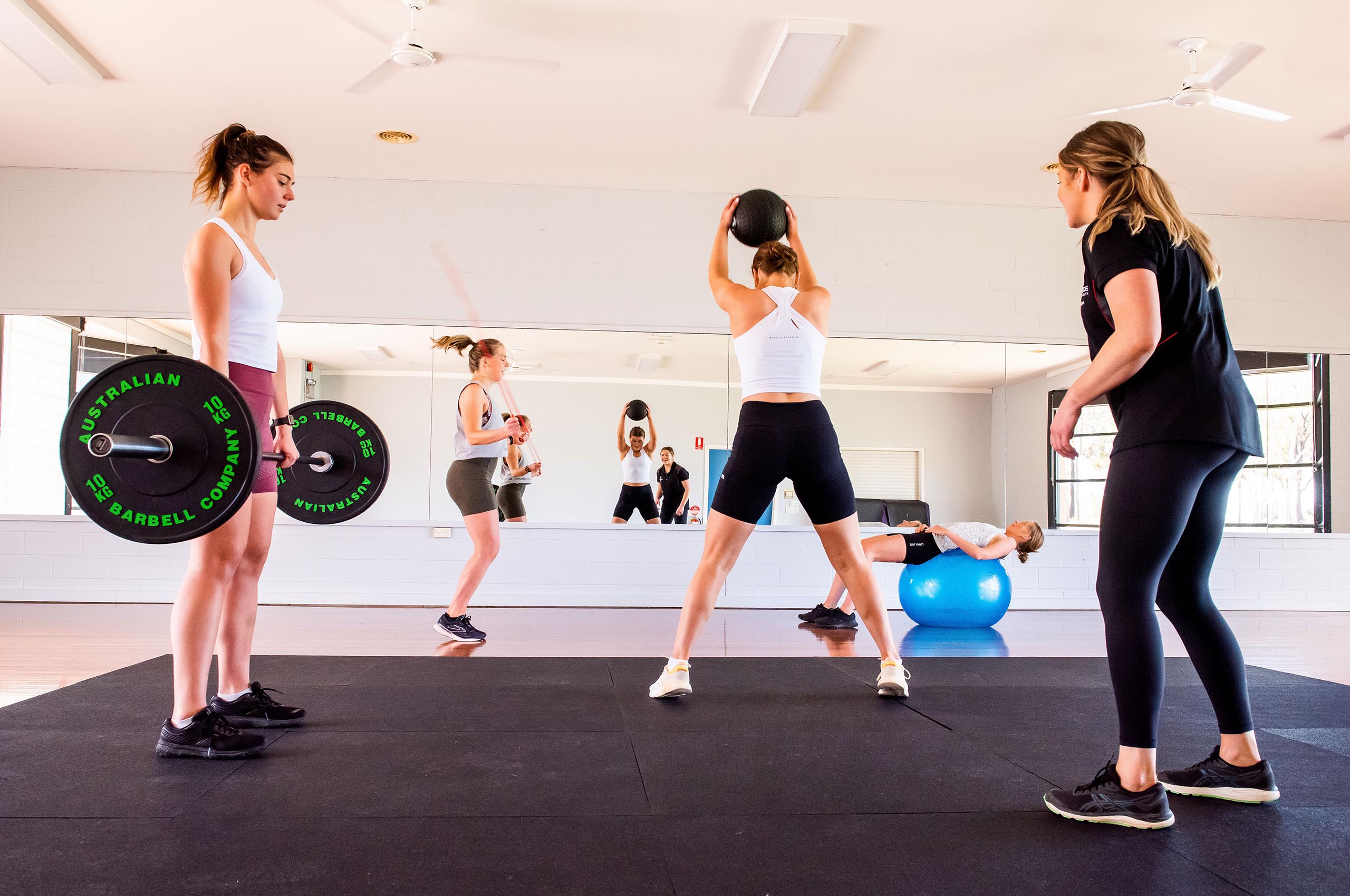 Bendigo Sports Centre - Group Fitness Studio with mirrors