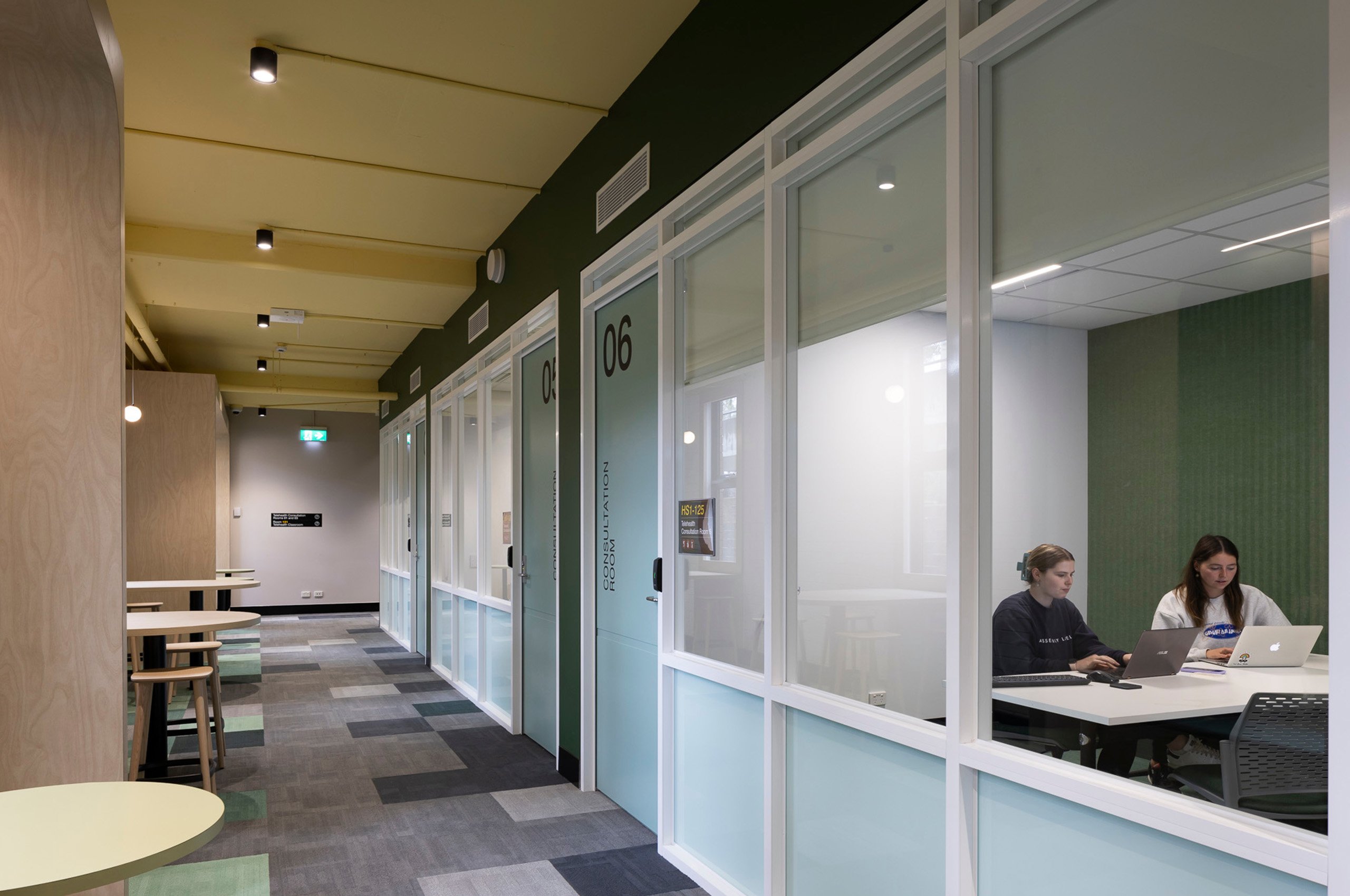 The facility includes eight telehealth consultation rooms and two specialist consultation rooms.