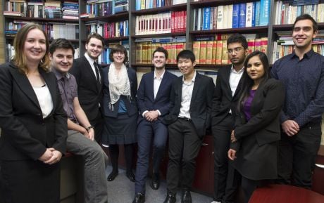 Prize-winning La Trobe Law students after the 2015 Asia-Pacific Model United Nations Conference.