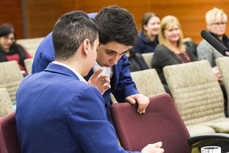 The High School Mooting Competition Finals taking place at the Federal Court in Melbourne.