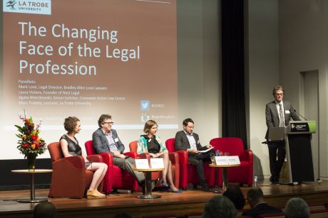 ‘The Changing Face of the Legal Profession’ took place at the State Library of Victoria earlier this year, with several experts speaking about legal disruptors in a rapidly advancing technological age.