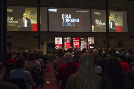 La Trobe University Bold Thinking Lecture for the joint 25 birthday of La Trobe Law School and ARCSHS with Honorary Justice Michael Kirby.