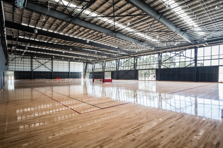 The courts have been constructed to netball, basketball and volleyball community competition standard.