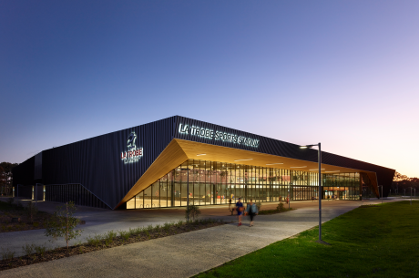 The La Trobe Sports Stadium was completed in January 2020 as part of Stage 2 of the Sports Park project.