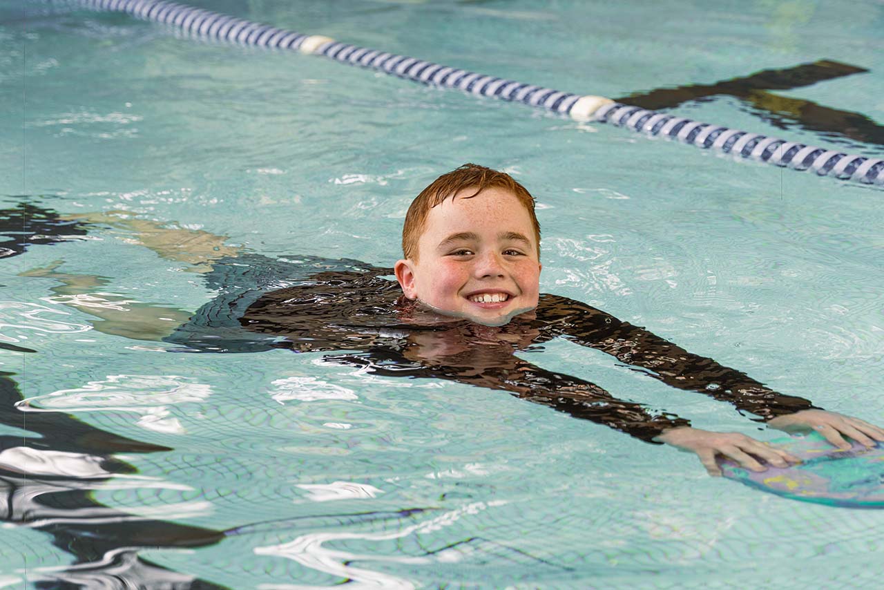 Male Child in Swim Lessons
