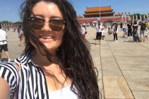 Madison Sorensen at Tiananmen Square, Beijing 