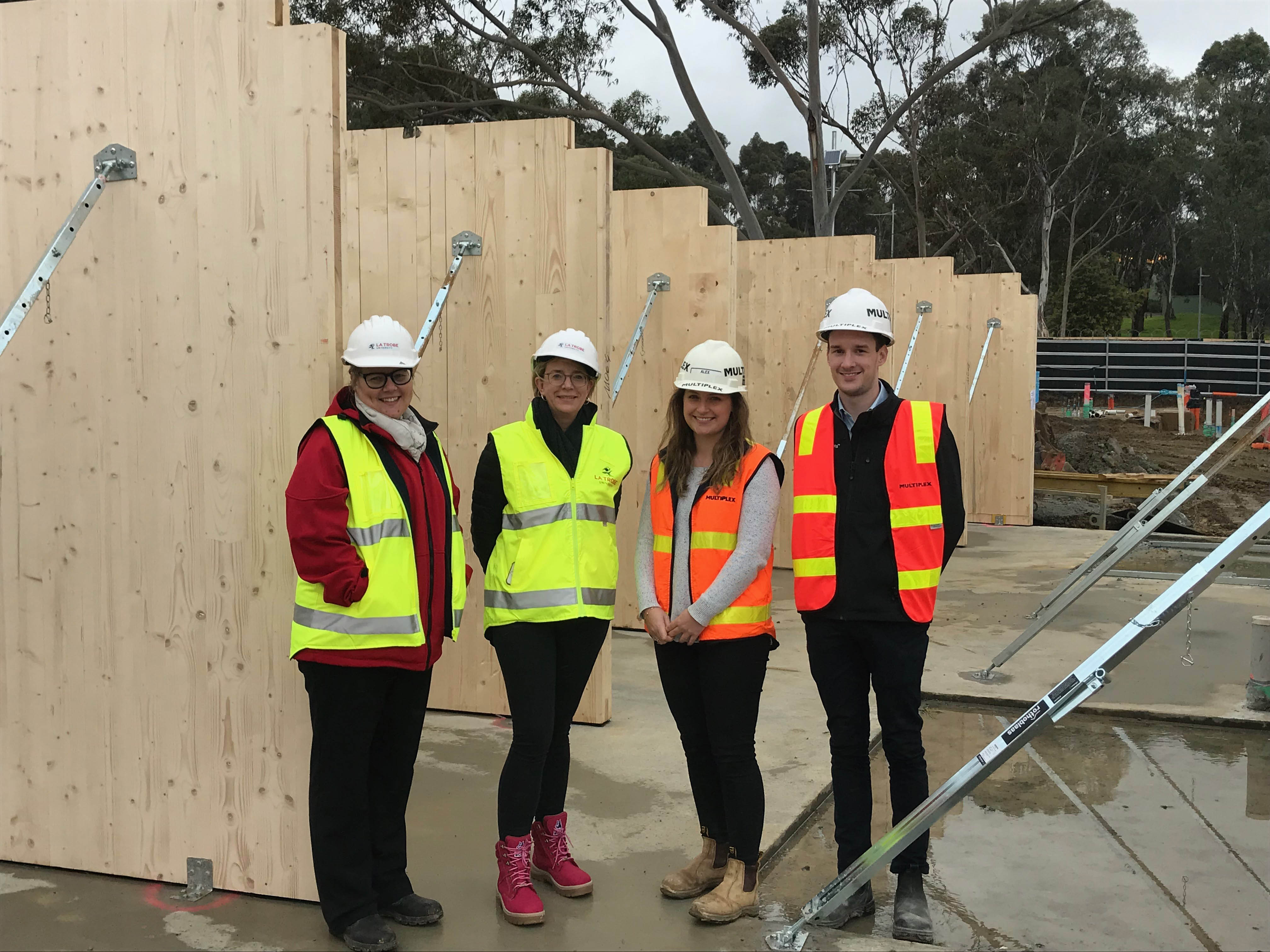 In July 2019, the first delivery of environmentally sustainable Cross Laminated Timber arrived on site, signalling the start of the building structures.