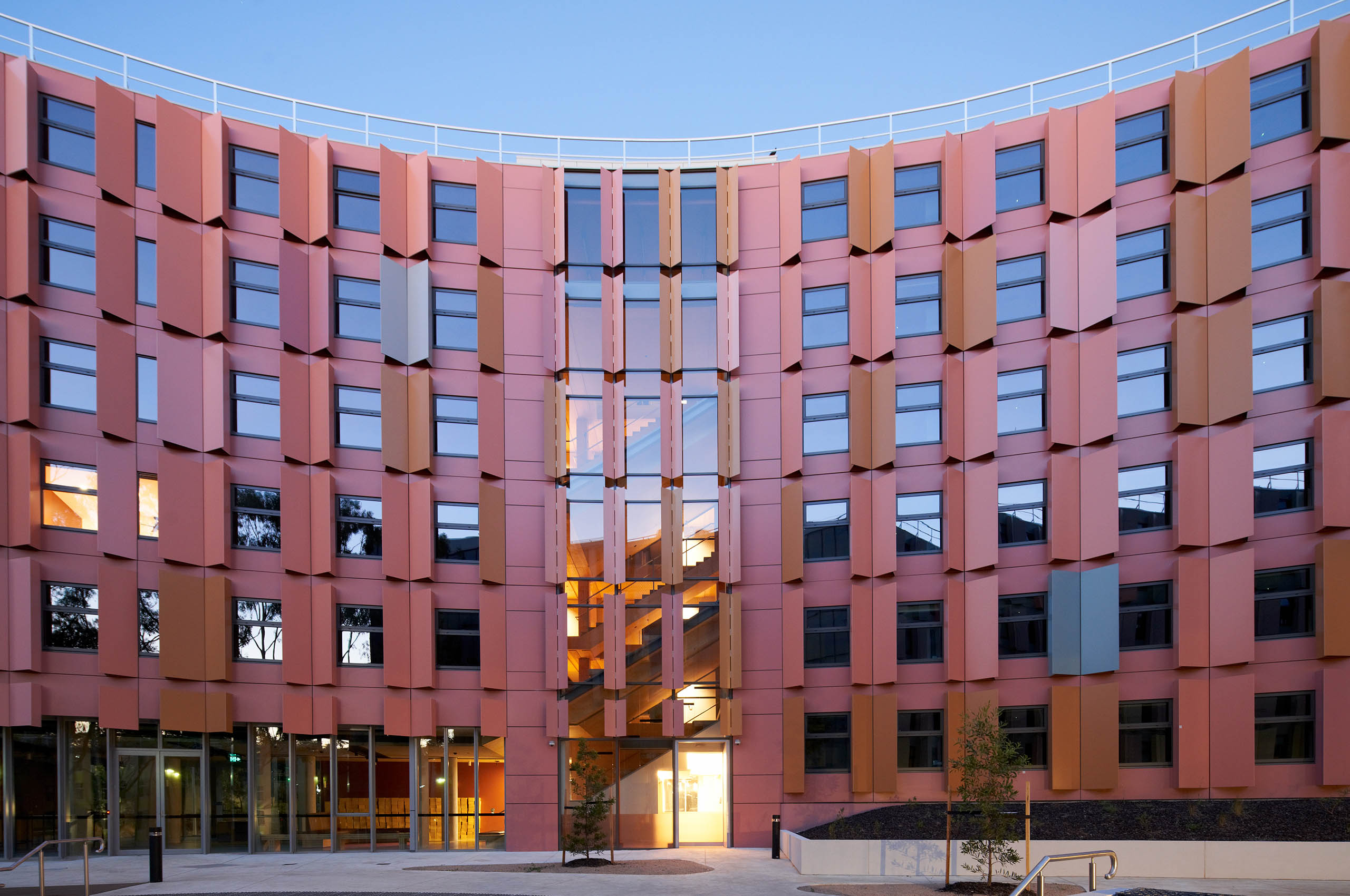 The buildings are constructed with Cross Laminated Timber (CLT) – a sustainable and renewable construction technology.