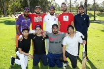 The Sydney Campus cricket team at the Sydney Sixers Smash event 