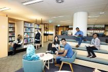 Students at the Sydney Campus library