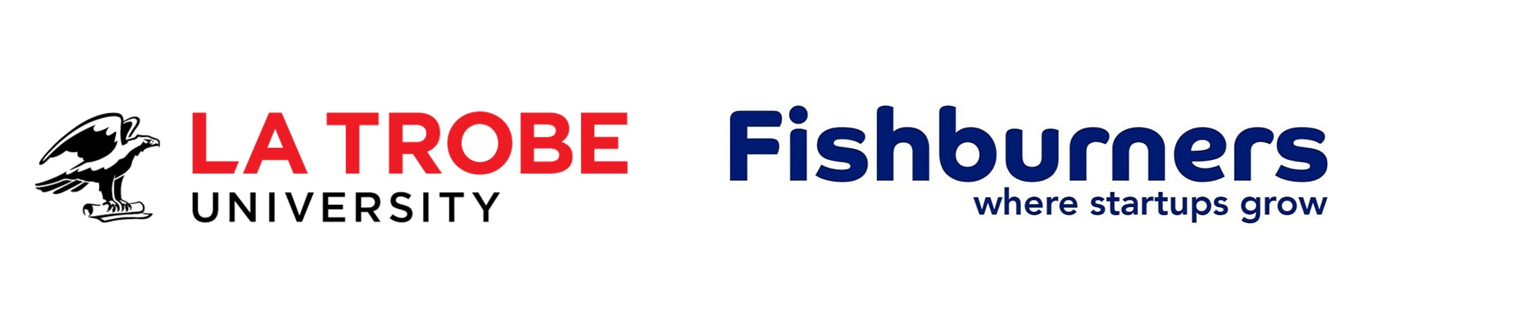 La Trobe and Fishburners logos