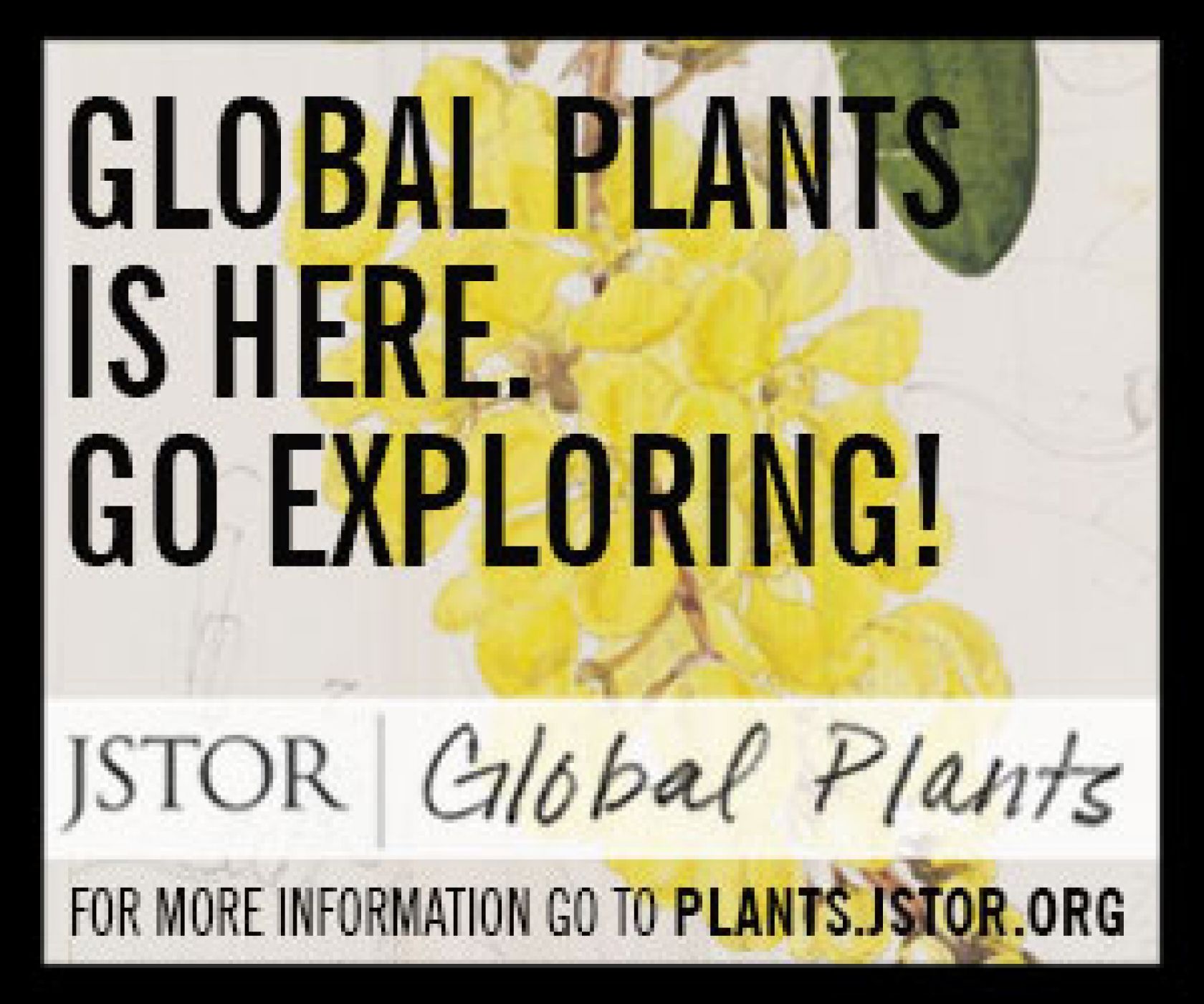 JSTOR Global Plants is here. Go exploring!, News, La Trobe University