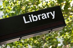 Library sign