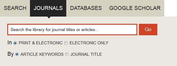 Journal tab