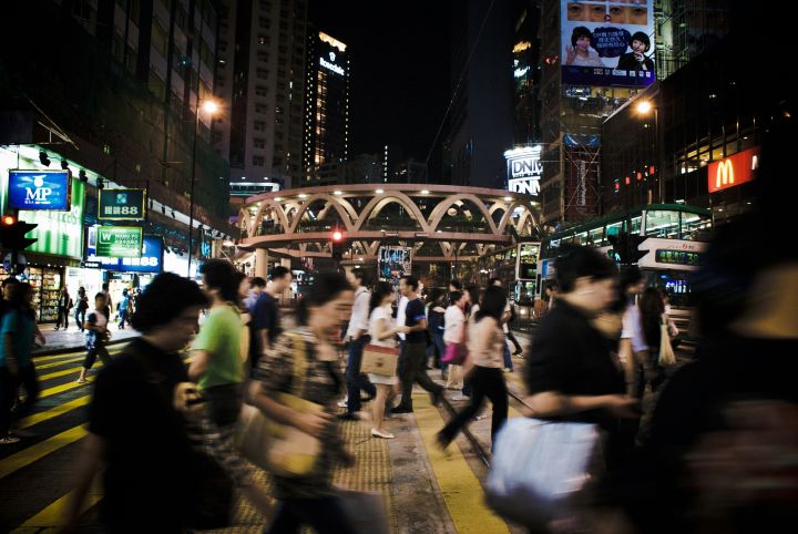 A busy street crossing