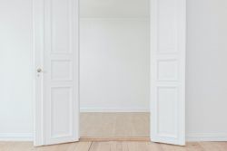 An open door