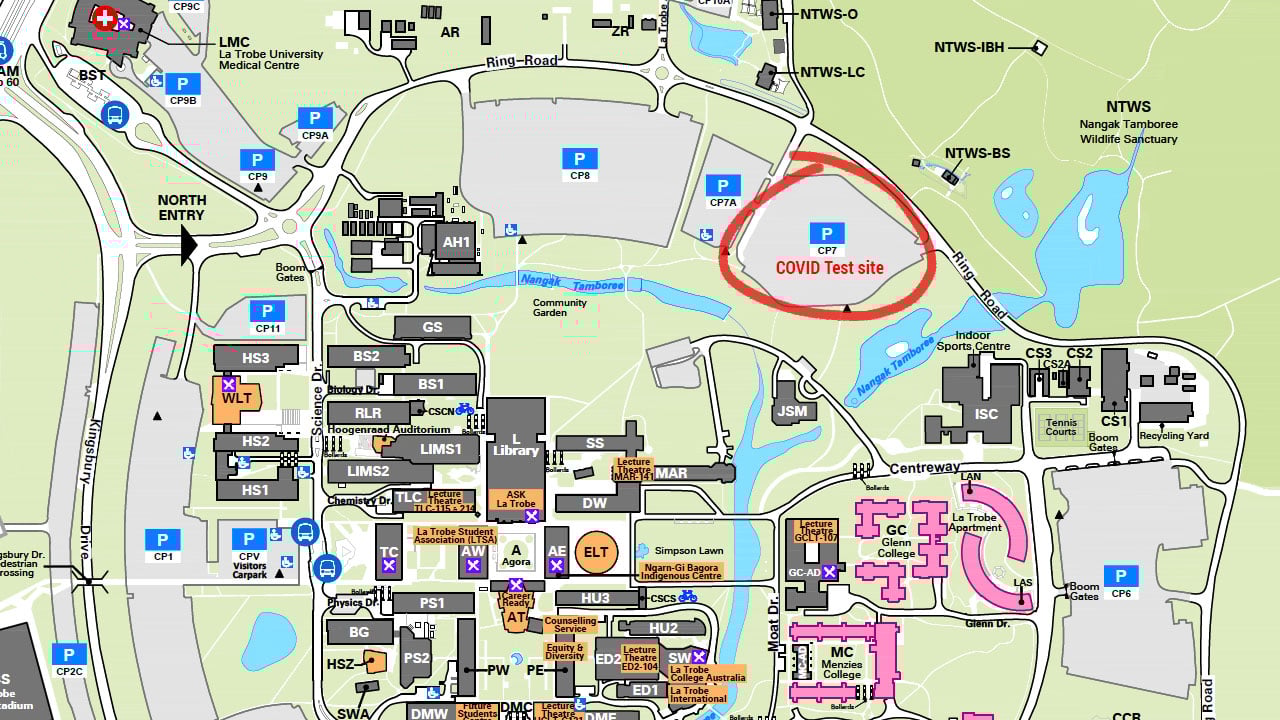 La Trobe Bundoora Campus Map Covid Test Site At Melbourne (Bundoora) Campus - Mylatrobe