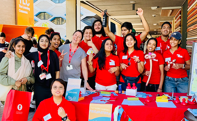 La Trobe volunteers and student interns at O Week