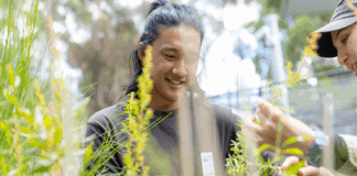 Student at Nangak Tamboree Wildlife Sanctuary