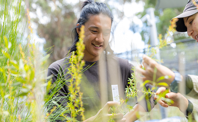 Student at Nangak Tamboree Wildlife Sanctuary