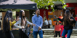 La Trobe students at Bundoora Agora