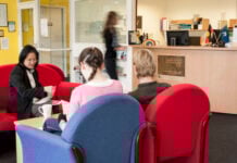 People in a waiting room
