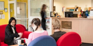 People in a waiting room