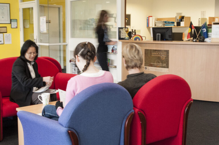 People in a waiting room