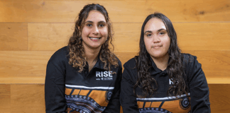 RISE students Leah (left) and Tasmin (right)