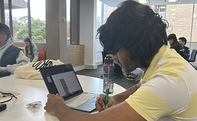 Pranay student intern studying