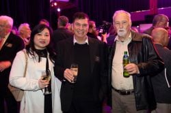 3 alumni at reunion