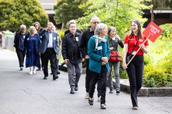 Early years reunion campus tour run by current students
