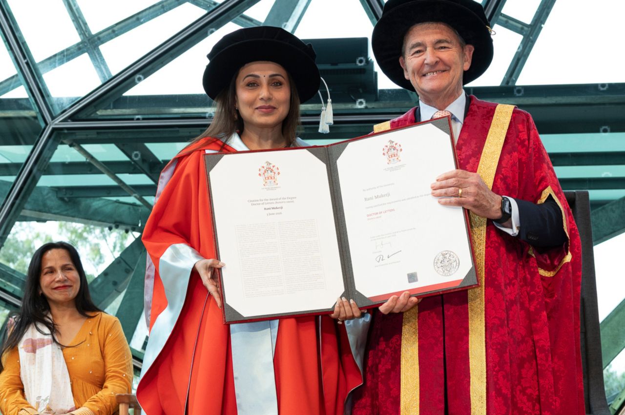 Rani Mukerji Receives Honorary Doctorate From La Trobe University at IFFM 2026