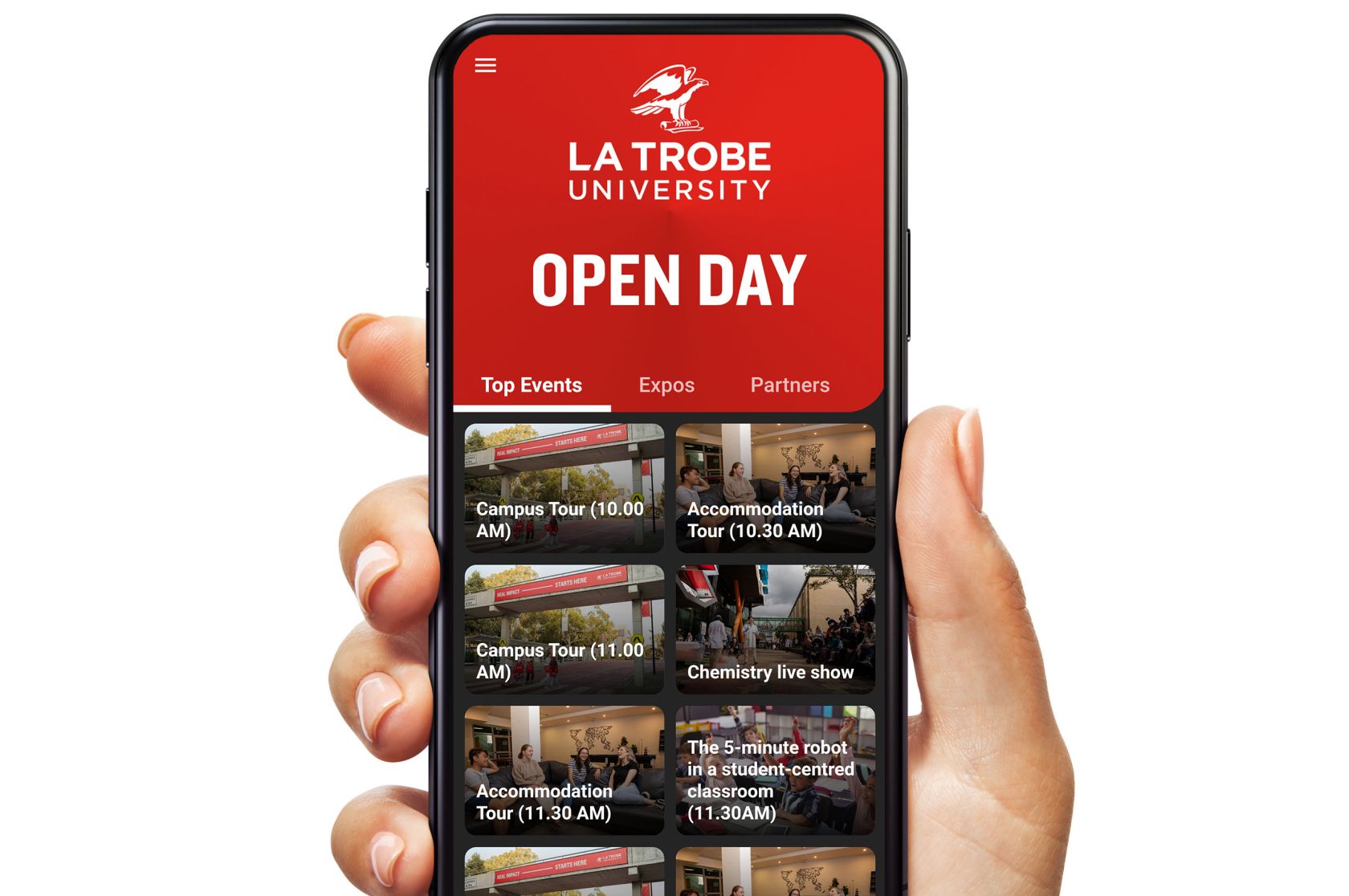 Download, La Trobe Open Day, app, La Trobe University