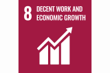 SDG icon 8 Decent work and economiv growth
