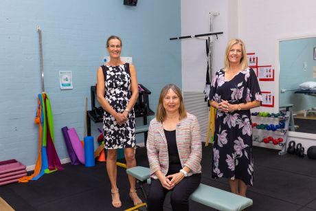 Healthscope team including Louise Shaw, Meg Morris and Debra Kiegaldie