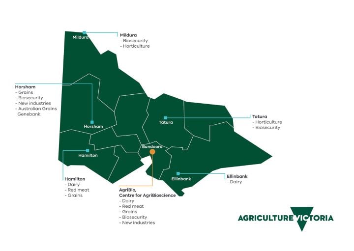 Map of Victoria with Industry