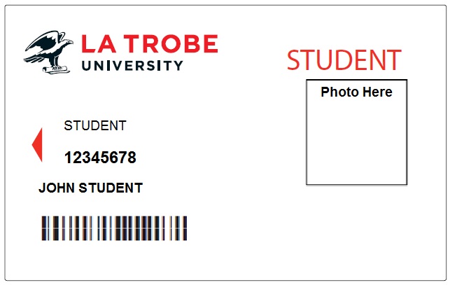 Photo of a sample student card